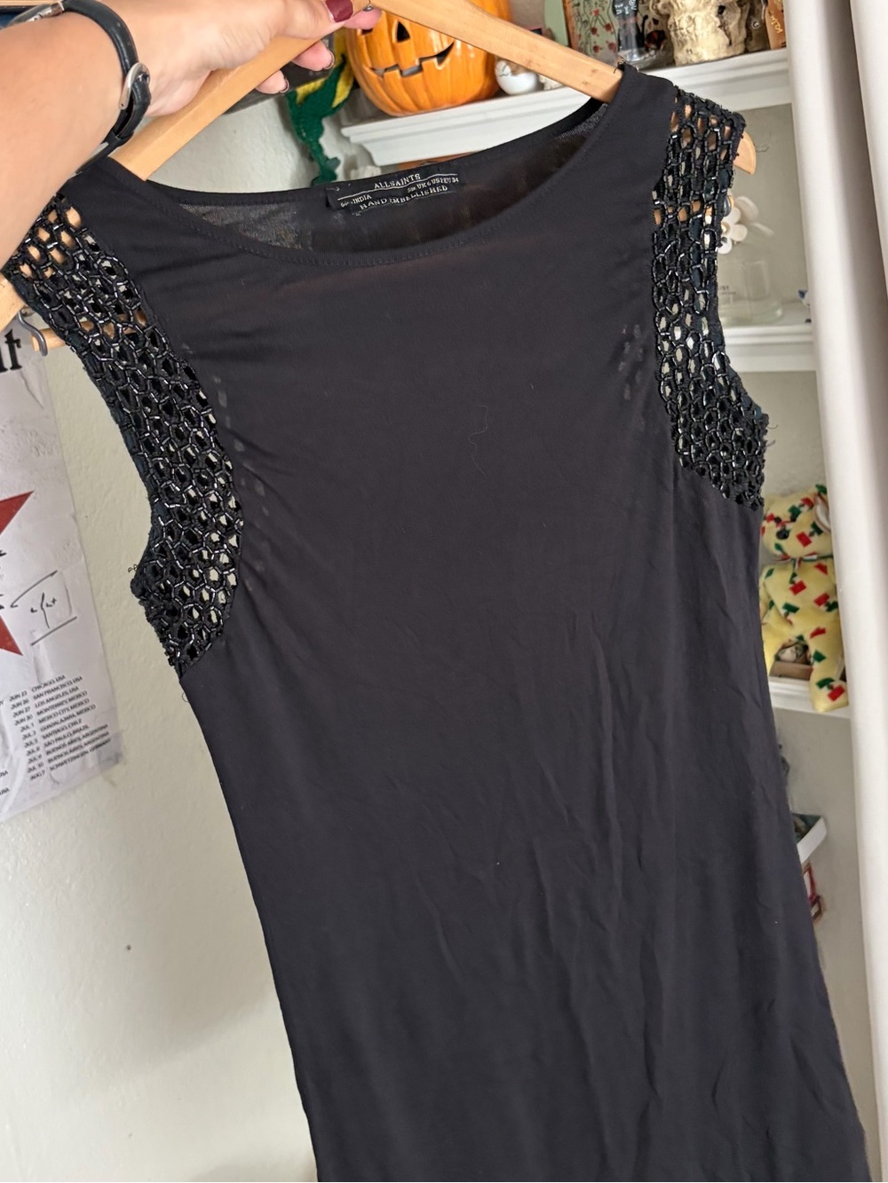 AllSaints Bodycon mini beaded dress